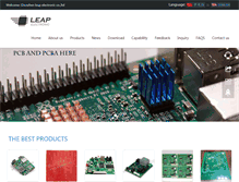 Tablet Screenshot of leappcb.com